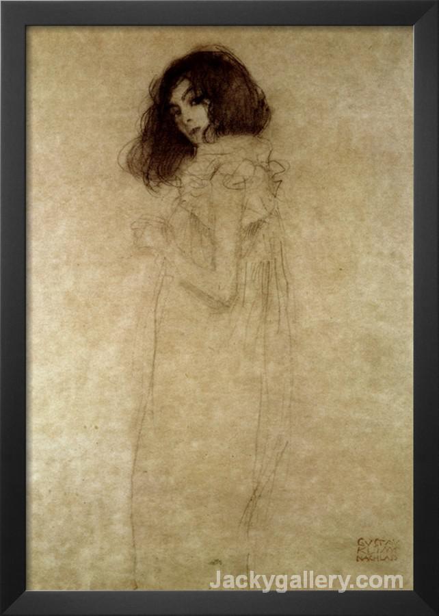 Portrait of a Young Woman-97 by Gustav Klimt paintings reproduction